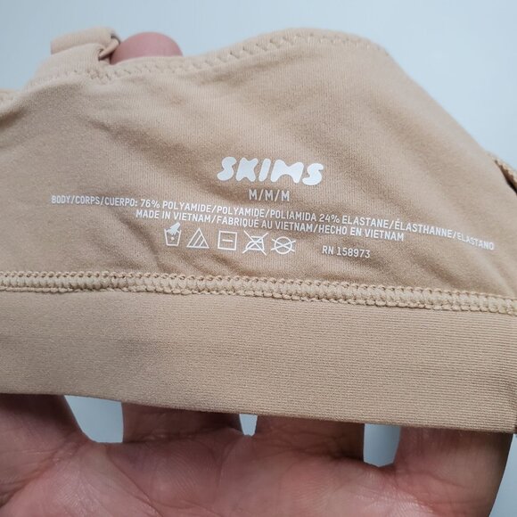 Skims Fits Everybody Scoop Bralette Women Size Medium NWT Shapewear Clay - Picture 6 of 10